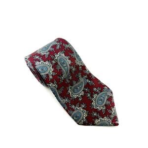 CHRISTIAN DIOR MENS 100% SILK PAISLEY TIE MADE IN USA VINTAGE
